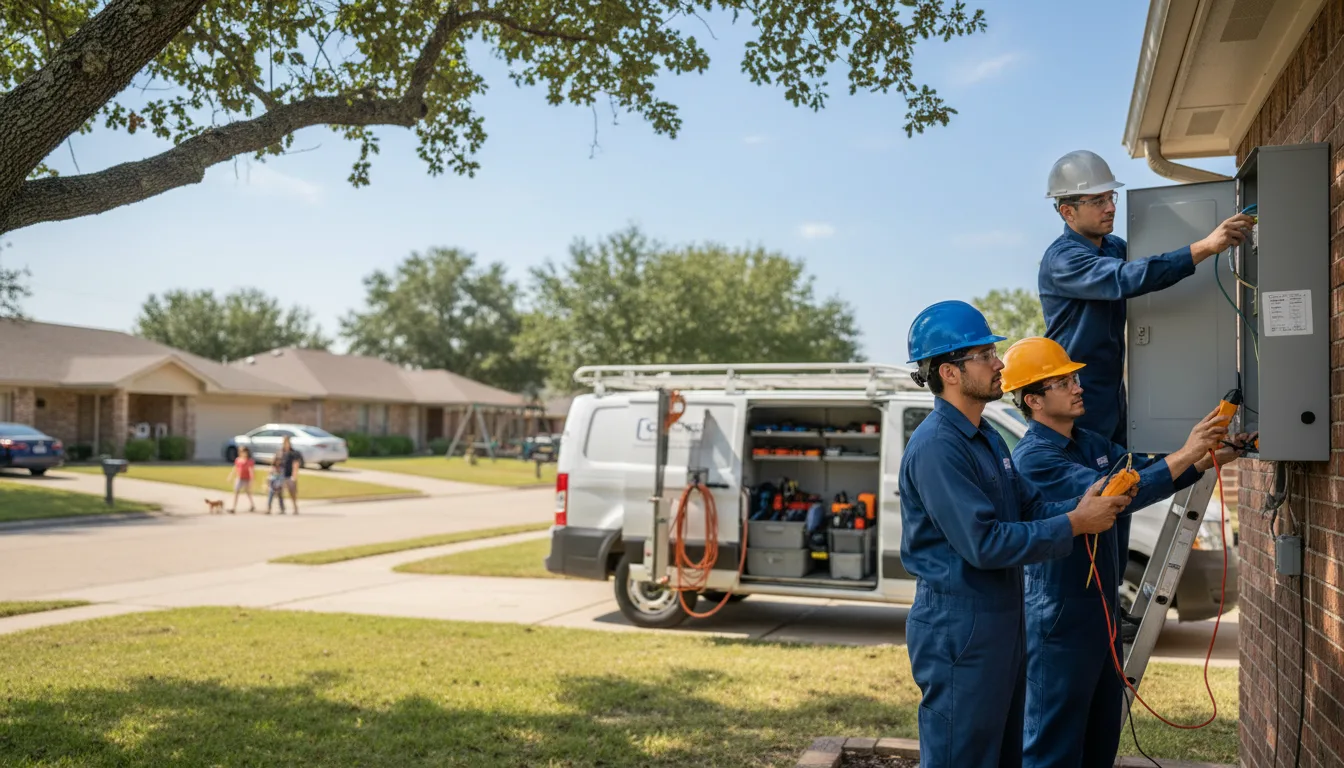 Certified electrician providing emergency electrical services in Verden, OK